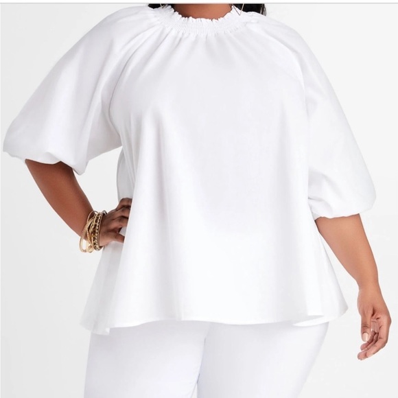 Ashley Stewart Tops - 🆕 ASHLEY STEWART WHITE BLOUSE (18/20) NWT